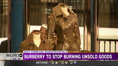 burberry throws away clothes|burberry will not burn unsold.